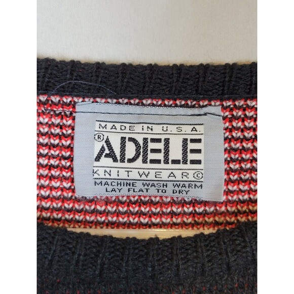 Vintage 90s Adele Knitwear Scotty Dog Sweater Womens Large Whimsical Fun Novelty - Picture 6 of 7